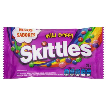 BALA SKITTLES WILD BERRY FRU SILV 38G