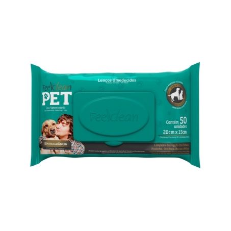 LENCO UMED FEELCLEAN REPELENTE  PET SEM FRAG 50UN