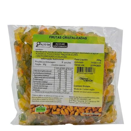 FRUTAS CRISTALIZADAS 250G