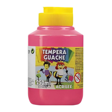 TINTA GUACHE ACRILEX ROSA 250ML