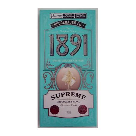 CHOCOLATE NEUGEBAUER 1891 90G SUPREME BRANCO