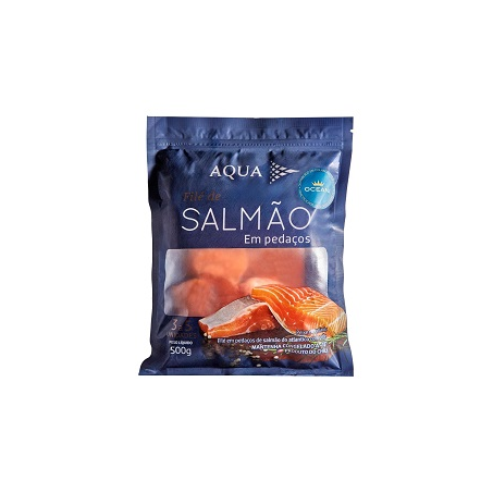 Filé de Salmão Oceani Aquachile Pedaços 500G