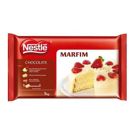 Cobertura de Chocolate Branco Nestlé Marfim Embalagem 1KG