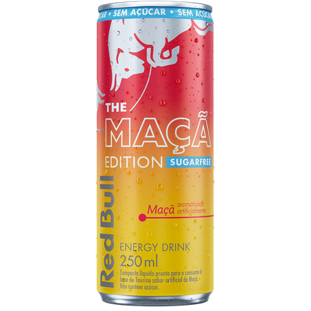 Energetico red bull sugarfree maça 250ml