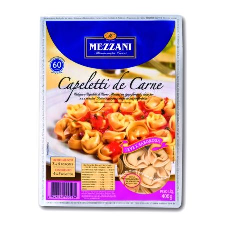 Capeletti mezzani 400g carne