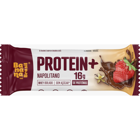Barra proteína napolitano banana brasil 50g