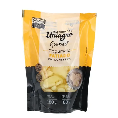 COGUMELO FATIADO UNIAGRO SACHET 80G 360-0
