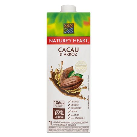BEBIDA À BASE DE ARROZ E CACAU NATURE'S HEART