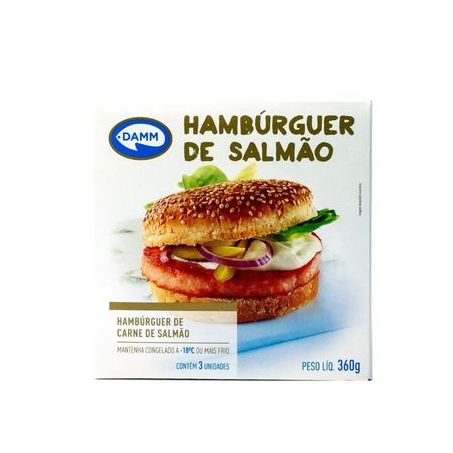 Hamburguer Salmão Damm Congelado 360g