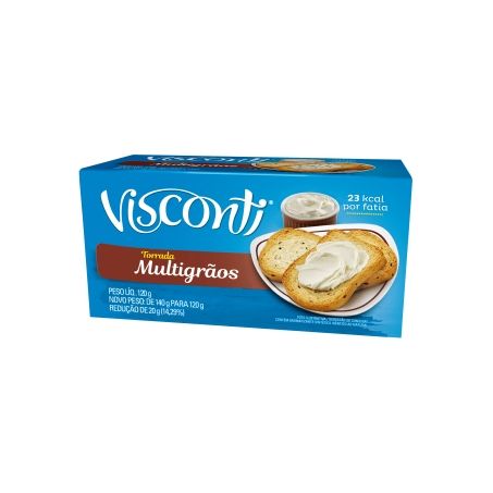 Torrada visconti multigrãos 120g