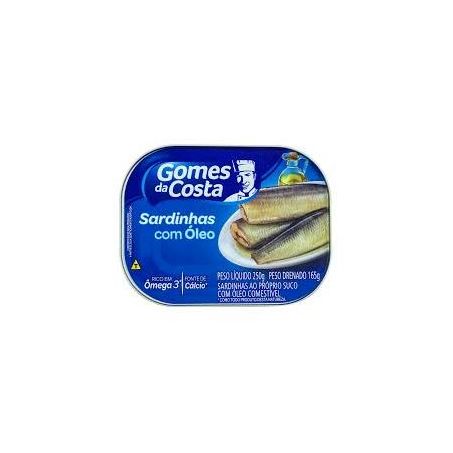 	 SARDINHA GOMES DA COSTA 250G OLEO