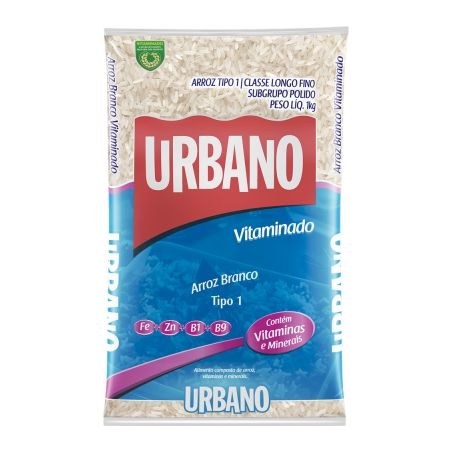 ARROZ TIO URBANO 1KG BRANCO VITAMINADO