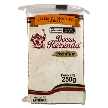 GELEIA DE MOCOTÓ EM BARRA 250G DOCES REZENDA