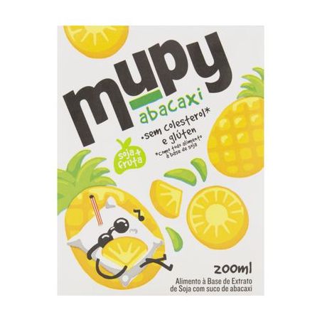 Bebida de Soja Mupy Abacaxi Caixa 200ML