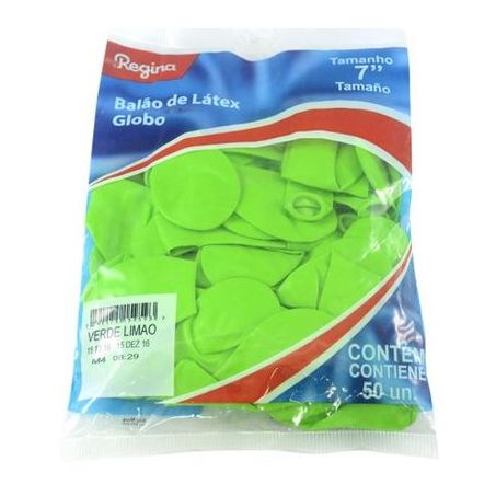 Balão verde limão regina nº 7 com 50