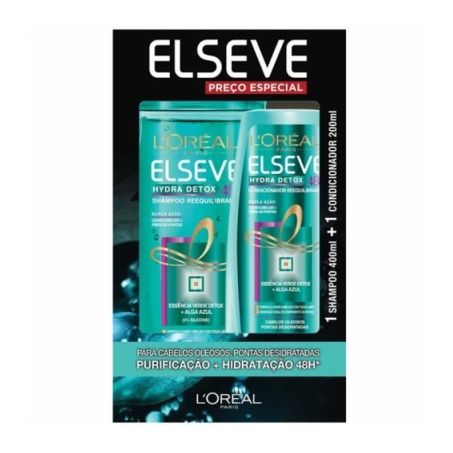 Kit elseve sh.400ml+cond.200ml hydra det