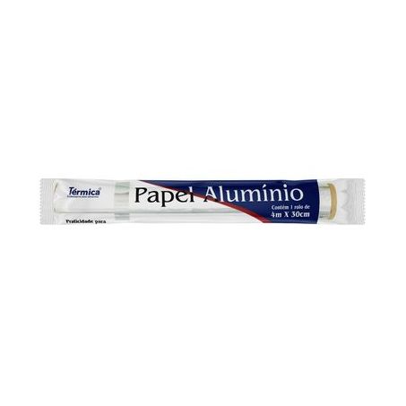Papel Alumínio Térmica Embalagem 4m X 30 Cm