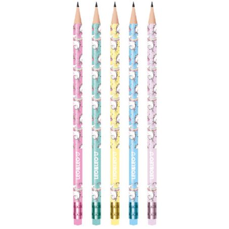 ESCOLAR LAPIS ESC C/BORRACHA UNICORNIO UN