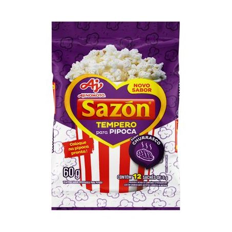 Temp sazon pipoca churrasco 60g
