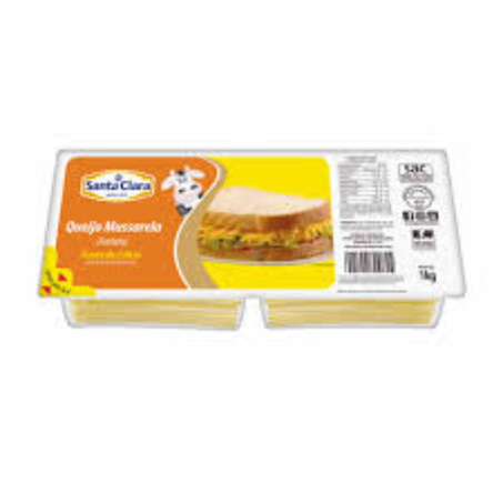 Queijo fatiado santa clara 1kg mussarela