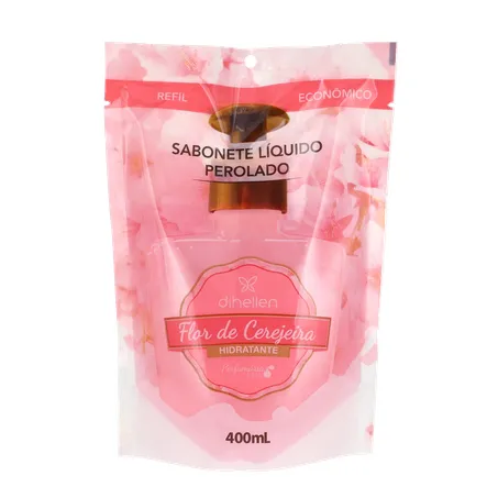 SABONETE LÍQUIDO DI HELLEN REFIL FLOR DE CEREJEIRA 400ML 360-0
