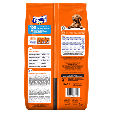 RAÇÃO CHAMP FILHOTES 900G 360-3