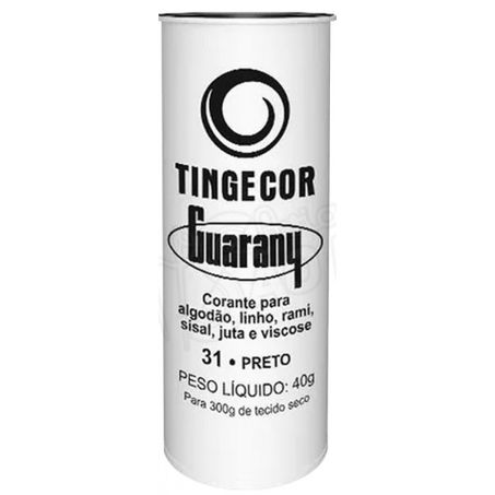 Corante tingecor guarani 40g preto
