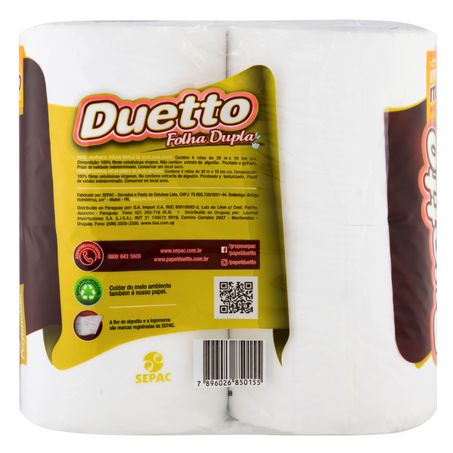 PAPEL HIG DUETTO 30M FOL DUPL PERFUMAD 04UN 360-3