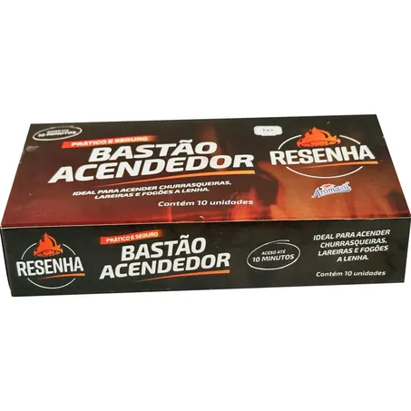 Acendedor Churrasqueira Aromasil Bastao 10un