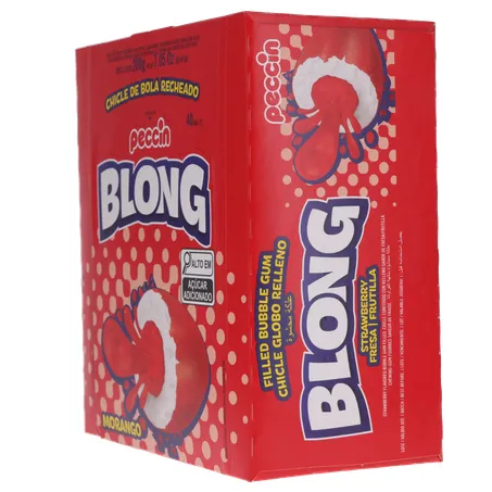 Chicle peccin blong morango 200g 360-6