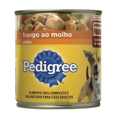 Racao pedigree frango ao molho lata 290g