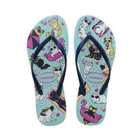 Sandália Havaianas Slim Pets Azul Céu 37/38