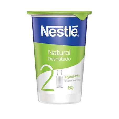 Iogurte nestle natural desnatado 160g