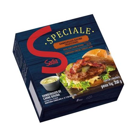 HAMBÚRGUER SADIA 350GR BOVINO TRADICIONAL