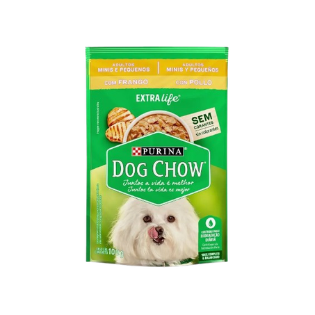 DOG CHOW ADULTO MINI FRANGO AO MOLHO 100 G        