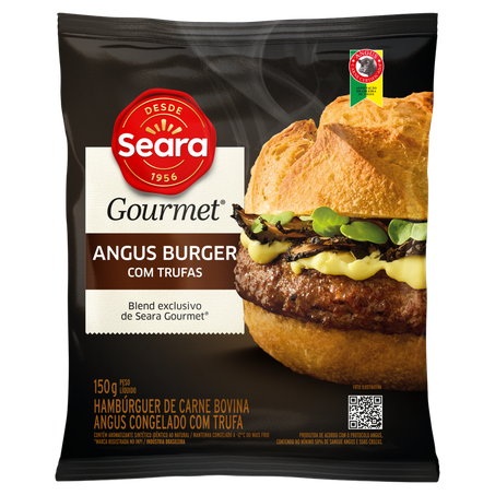 Hambúrguer de Carne Bovina Angus com Trufas Blend Congelado Seara Gourmet 150g
