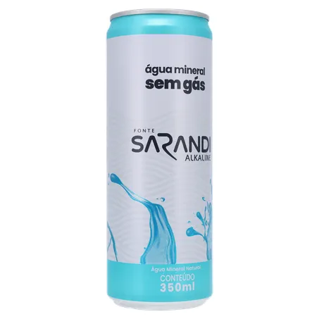 ÁGUA MINERAL SARANDI ALKALINE SEM GÁS LATA 350ML 360-34