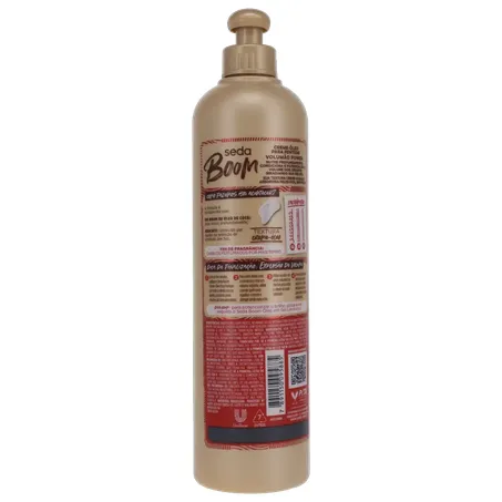 CREME PARA PENTEAR SEDA BOOM VOLUMÃO POWER ESBANJE SEU CRESPO ÓLEO DE COCO + ABACATE 350ML 360-17