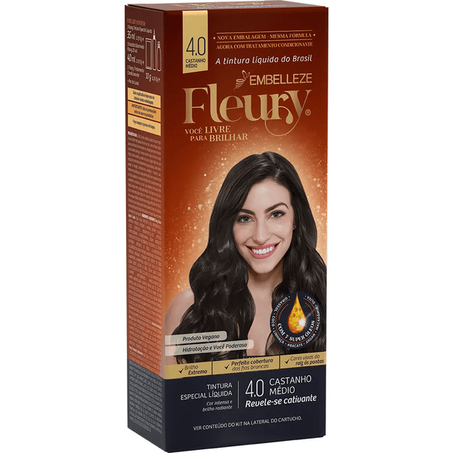 TINTURA FLEURY 4.0 CASTANHO UN