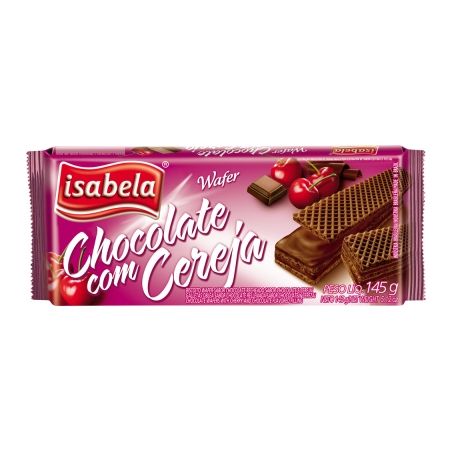 WAFER ISABELA 145G CHOC/CEREJA