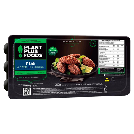 Kibe Vegetal Plantplus Foods 250g - Com 5 Unidades