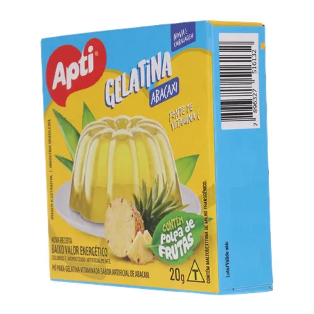 Gelatina pó apti abacaxi caixa 20g 360-5