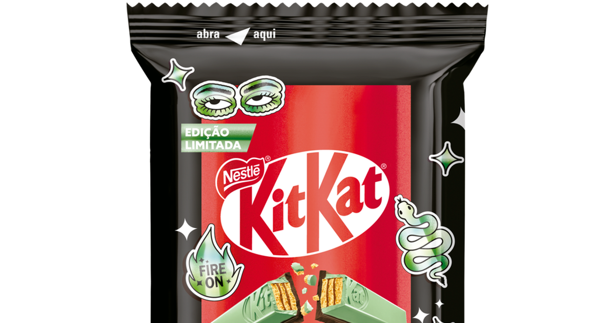 Chocolate Nestlé KitKat The Villian Mint Dark 41,5g Edição Limitada