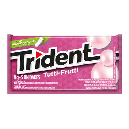 Chiclete trident tutti frut 8g
