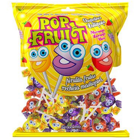 Pirulito simonetto 50un 500g pop fruit sortido
