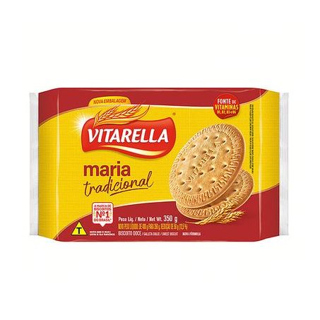 Biscoito Maria Tradicional Vitarella Pacote 350G