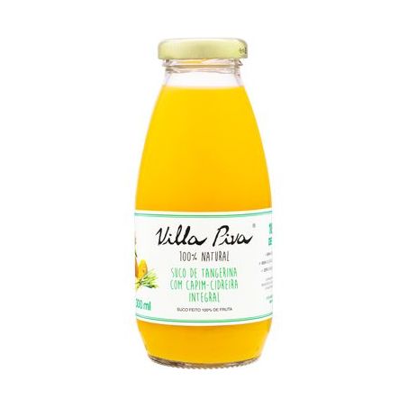 Suco Integral Tangerina com Capim-cidreira Villa Piva Garrafa 300ML