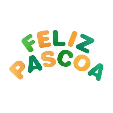 LETRAS E.V.A FELIZ PASCOA REF 4362                