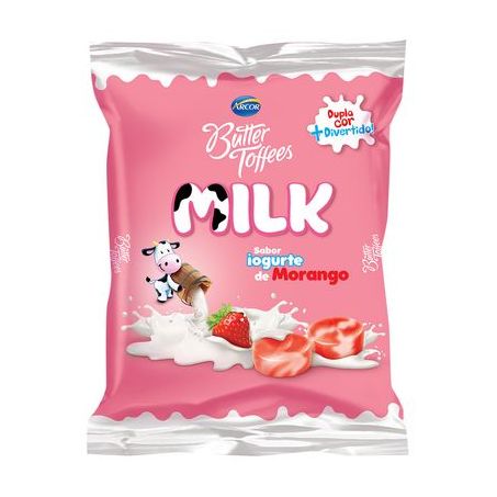 BALA BUTTER TOFFEES MILK IOGURTE DE MORANGO 48G