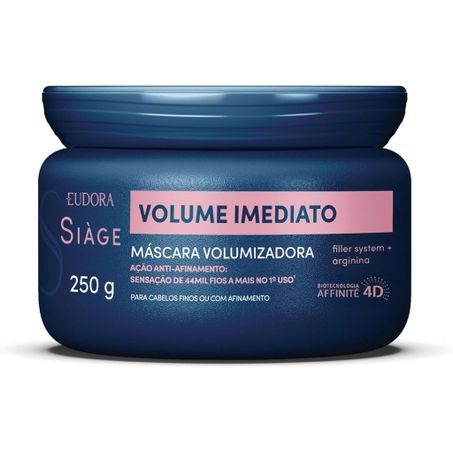 Mascara Capilar Eudora 250g Siage Volume Imediato